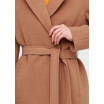 Классическое бежевое утеплённое пальто, мод Моника