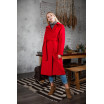 Демисезонное пальто красного цвета 20-172 755