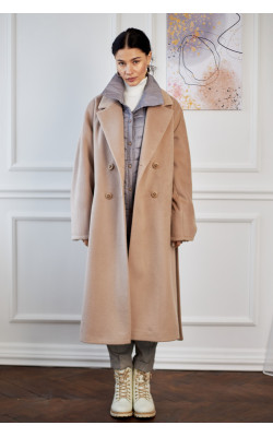 Пальто моделі Хейлі, колір світлий капучіно
