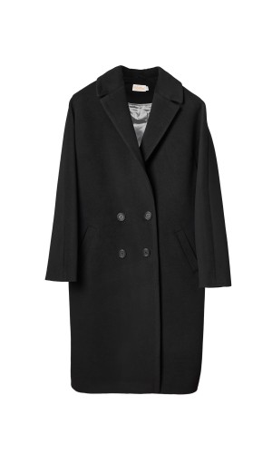 Пальто жіноче чорного кольору