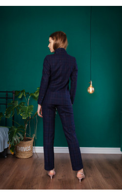 Синие брюки в клетку 30-231__1-934