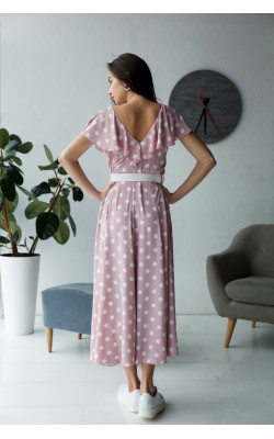 Платье годе в горохи 30-235-807