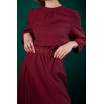Бордовое платье 30-314-961