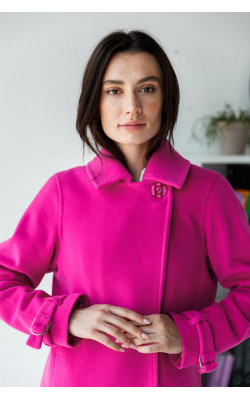 Пальто с голубым вороткиком 77-1101