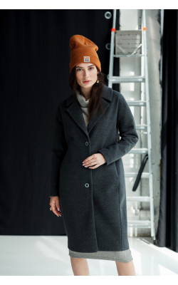 Темно-сіре утеплене пальто 77-1110__U 679-112-6