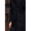 Классическое пальто черного цвета на зиму