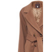 Пальто моделі Хейлі коричневого кольору