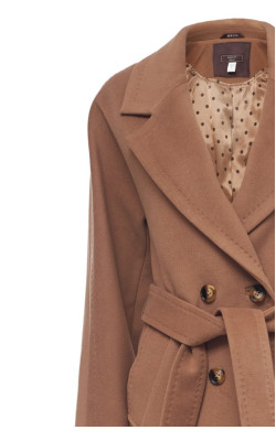 Пальто моделі Хейлі коричневого кольору
