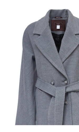 Пальто моделі Хейлі сірого кольору