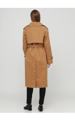 Класичний тренч кольору кемел з жилетом