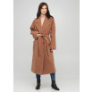 Утеплене коричневе пальто оверсайз, модель Хейлі