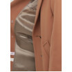 Утепленное коричневое пальто оверсайз, мод. Хейли