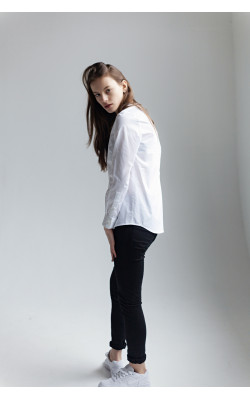 Рубашка с воротником стойка