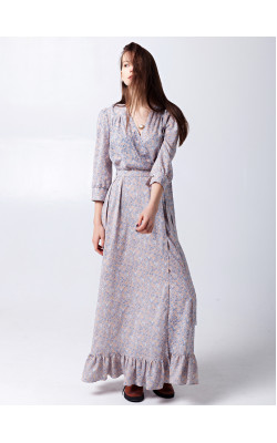 Платье-халат в пол