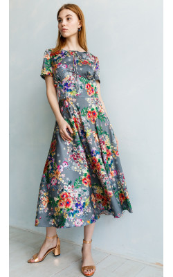 Платье с пышной юбкой 77-283