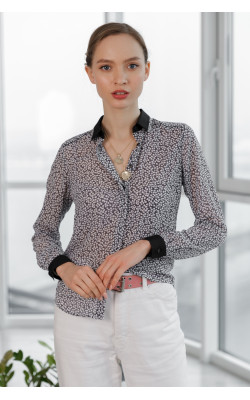 Шифоновая рубашка 77-337