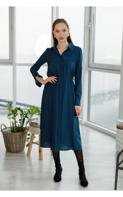 Сукня темна морська хвиля 77-338-697
