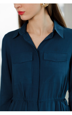 Сукня темна морська хвиля 77-338-697