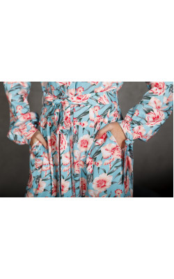 Сукня з зав'язками на манжетах 77-344