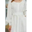 Льняное платье-халат в пол 77-348-709