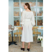 Льняное платье-халат в пол 77-348-709