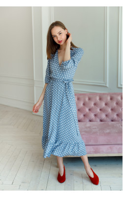 Сукня в білий горошок 77-356-716
