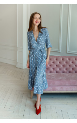 Сукня в білий горошок 77-356-716