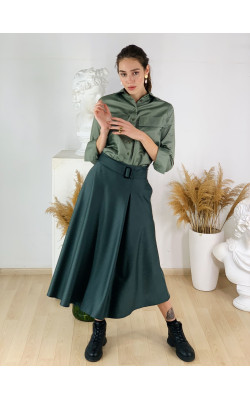 Спідниця в кольорі хакі 77-391-764