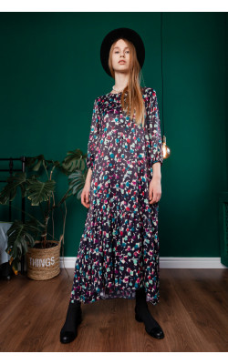 Довга сукня в кольоровий принт 77-400-776