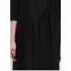 Оригинальное чёрное платье средней длины