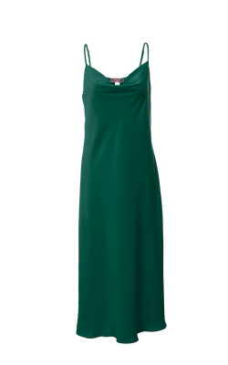 Атласна сукня комбінація темно-зеленого кольору
