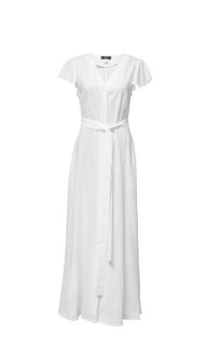 Сукня-халат білого кольору